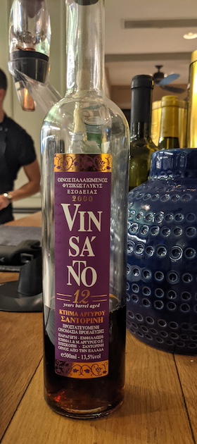 2000 Vinsanto at Vintage Bar Athens