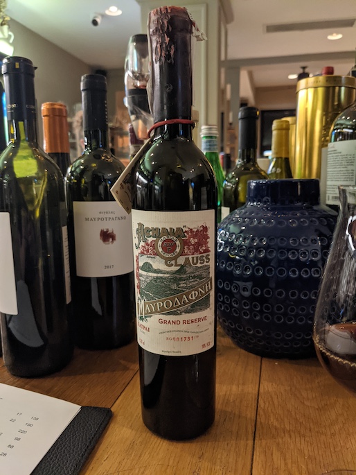 1979 Mavrodaphne at Vintage Bar Athens